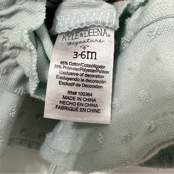 NWT Kyle & Deena Baby Girls 2-Pc. Romper & Sun Hat Set - light mint green - Picture 7 of 7